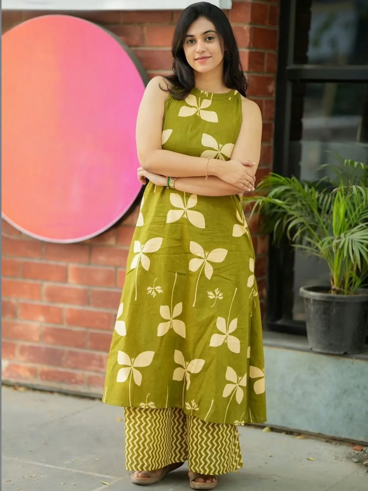 Lavender Ombre Printed Kurti