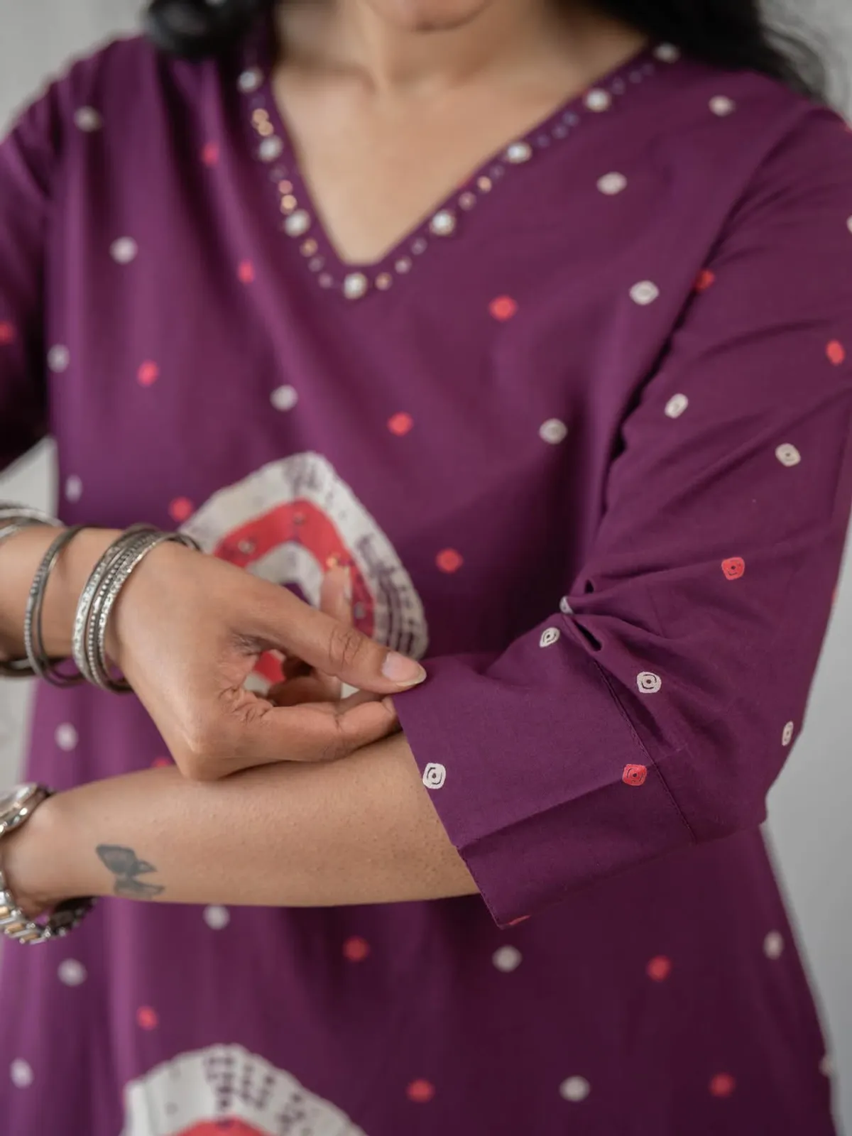 Olive Green Casual A-Line Kurti